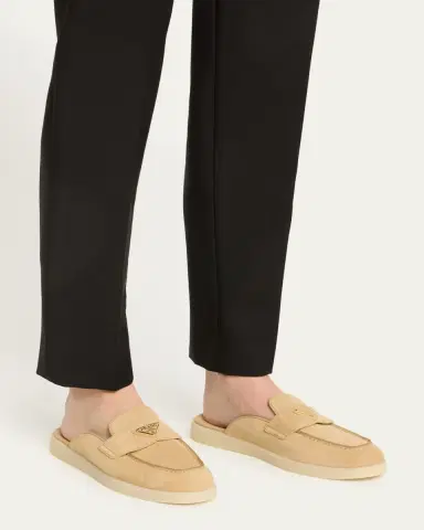 Prada Saint Tropez Suede Mules | Thumbnail 2