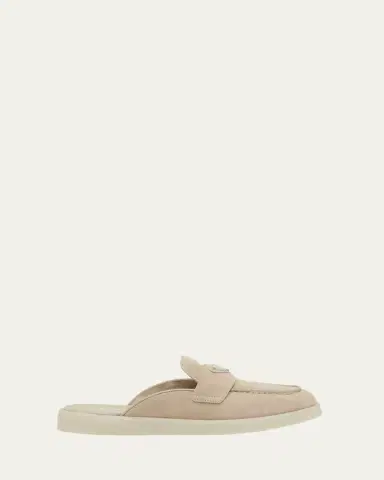 Prada Saint Tropez Suede Mules | Thumbnail 11