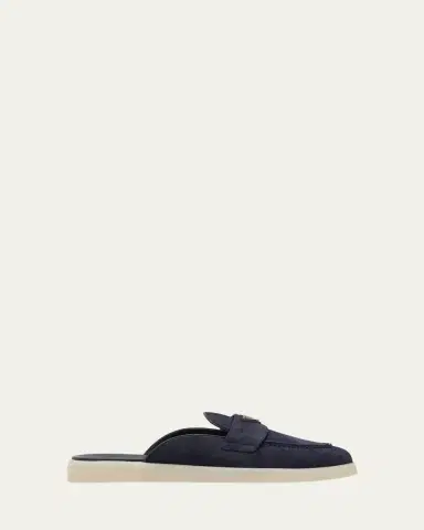 Prada Saint Tropez Suede Mules | Thumbnail 6