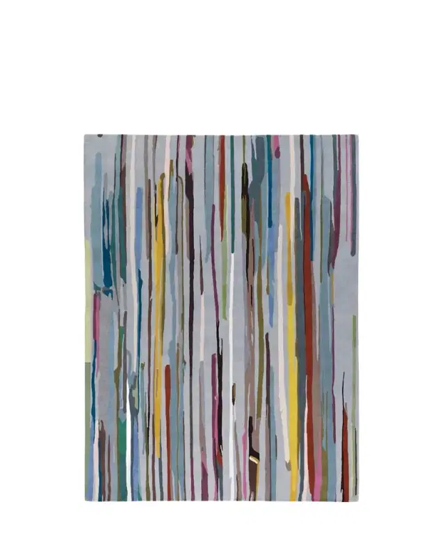 Paint Stripe Hand-Knotted Rug, 8' x 10'