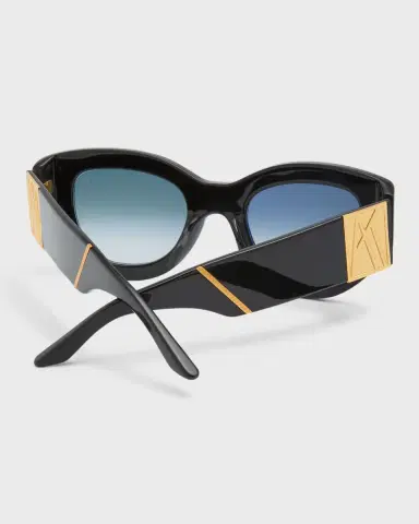 Anna-Karin Karlsson Lucky Goes to Vegas Embellished Acetate & Metal Cat-Eye Sunglasses | Thumbnail 4 Anna-Karin Karlsson Lucky Goes to Vegas Embellished Acetate & Metal Cat-Eye Sunglasses | Thumbnail 4