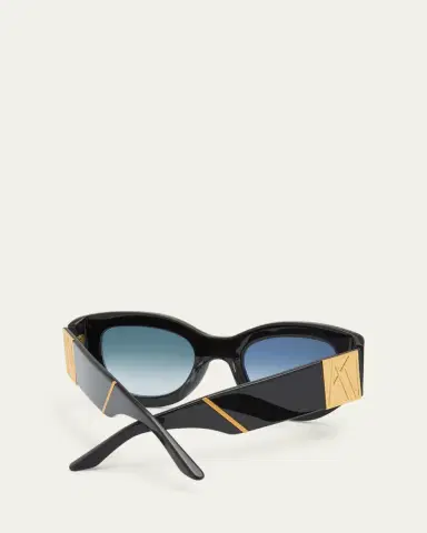 Anna-Karin Karlsson Lucky Goes to Vegas Embellished Acetate & Metal Cat-Eye Sunglasses | Thumbnail 9 Anna-Karin Karlsson Lucky Goes to Vegas Embellished Acetate & Metal Cat-Eye Sunglasses | Thumbnail 9