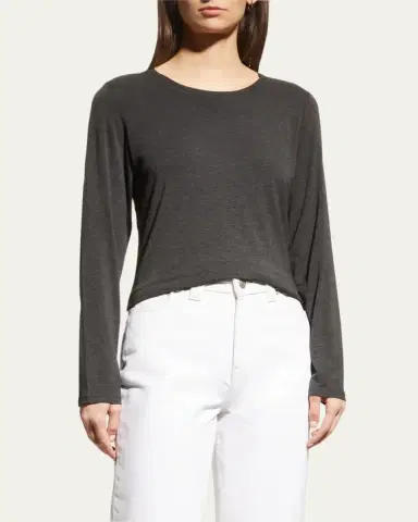 MAJESTIC FILATURES Soft Touch Crewneck Top | Thumbnail 4 MAJESTIC FILATURES Soft Touch Crewneck Top | Thumbnail 4