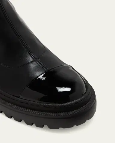 Giuseppe Zanotti Leather Cap-Toe Moto Boots | Thumbnail 5