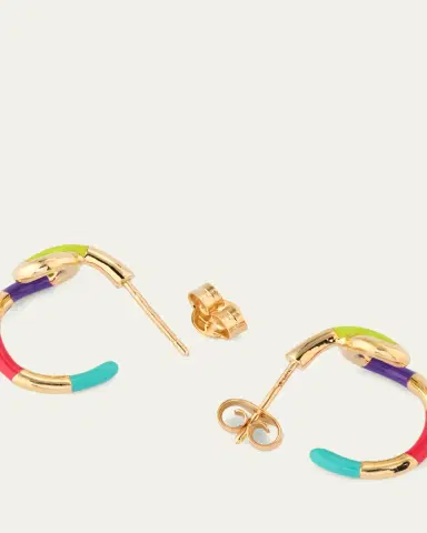 Bea Bongiasca Multi Frequency Hoop Earrings | Thumbnail 4 Bea Bongiasca Multi Frequency Hoop Earrings | Thumbnail 4