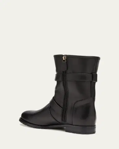 Manolo Blahnik Sulaltra Leather Buckle Biker Booties | Thumbnail 4 Manolo Blahnik Sulaltra Leather Buckle Biker Booties | Thumbnail 4