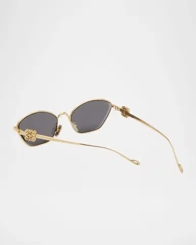 Loewe Anagram Golden Metal Cat-Eye Sunglasses | Thumbnail 2