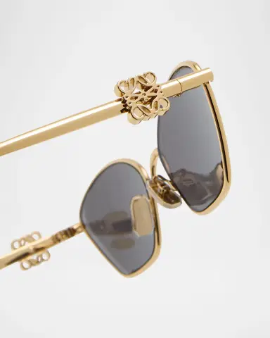 Loewe Anagram Golden Metal Cat-Eye Sunglasses | Thumbnail 4