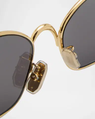 Loewe Anagram Golden Metal Cat-Eye Sunglasses | Thumbnail 5