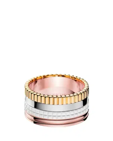 Boucheron Quatre Large Ring in Tricolor Gold and White Ceramic | Thumbnail 1