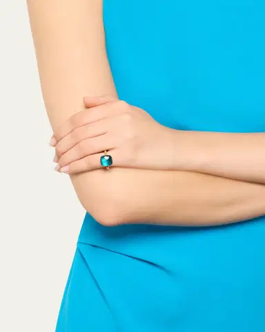 Pomellato Nudo Maxi 18K Rose Gold London Blue Topaz Ring | Thumbnail 2