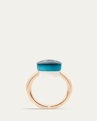 Pomellato Nudo Maxi 18K Rose Gold London Blue Topaz Ring | Thumbnail 3