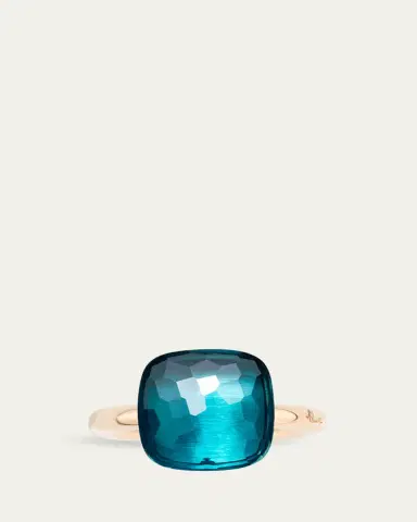 Pomellato Nudo Maxi 18K Rose Gold London Blue Topaz Ring | Thumbnail 4