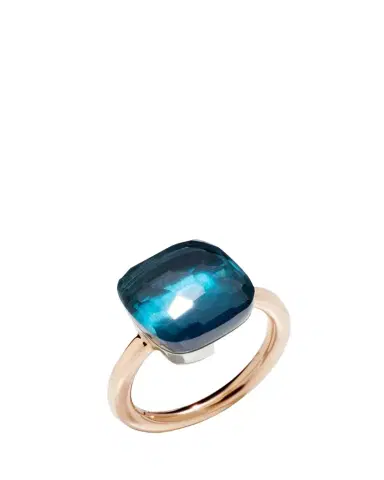 Pomellato Nudo Maxi 18K Rose Gold London Blue Topaz Ring | Thumbnail 1