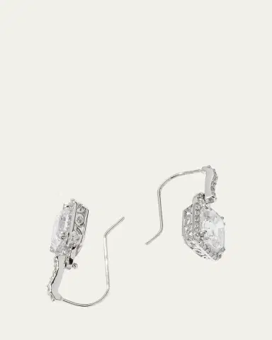 FANTASIA by DESERIO 3.5ct Asscher Cut Cubic Zirconia Earrings | Thumbnail 4 FANTASIA by DESERIO 3.5ct Asscher Cut Cubic Zirconia Earrings | Thumbnail 4