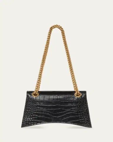 Balenciaga Crush Croc-Embossed Small Shoulder Bag | Thumbnail 4 Balenciaga Crush Croc-Embossed Small Shoulder Bag | Thumbnail 4