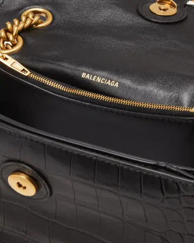 Balenciaga Crush Croc-Embossed Small Shoulder Bag | Thumbnail 5 Balenciaga Crush Croc-Embossed Small Shoulder Bag | Thumbnail 5