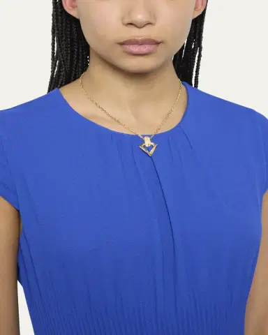 DRIES CRIEL 18k Yellow Gold Diamond Brute Flux Pendant Necklace | Thumbnail 2