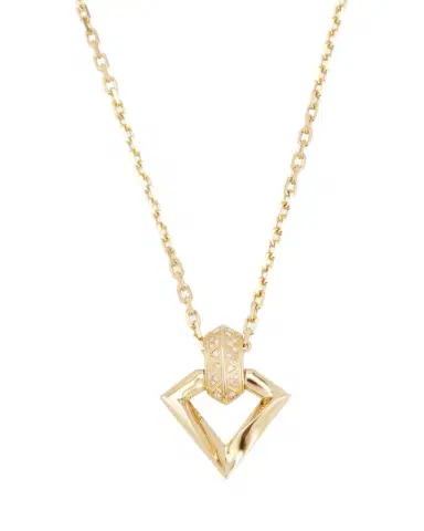 DRIES CRIEL 18k Yellow Gold Diamond Brute Flux Pendant Necklace | Thumbnail 1
