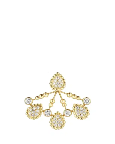 Boucheron Yellow Gold Serpent Boheme Stud Earring with Diamond Extra-Small Motif, Single | Thumbnail 1
