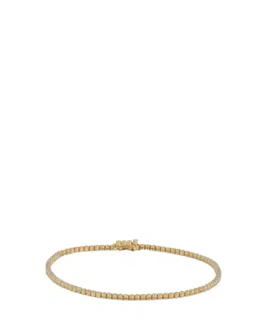 Paul Morelli 18K Yellow Gold Stitch Pinpoint Diamond Tennis Bracelet | Thumbnail 1