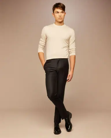 ZEGNA Men's Trofeo Slim-Straight Trousers | Thumbnail 4 ZEGNA Men's Trofeo Slim-Straight Trousers | Thumbnail 4