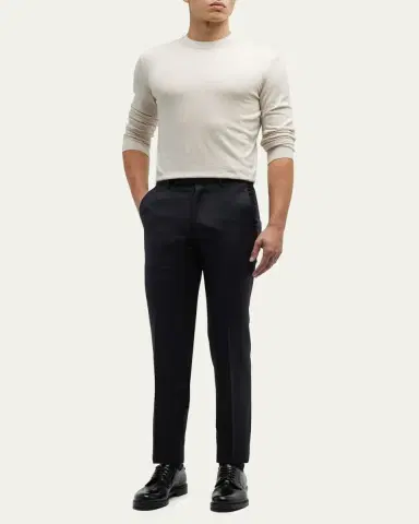 ZEGNA Men's Trofeo Slim-Straight Trousers | Thumbnail 9 ZEGNA Men's Trofeo Slim-Straight Trousers | Thumbnail 9