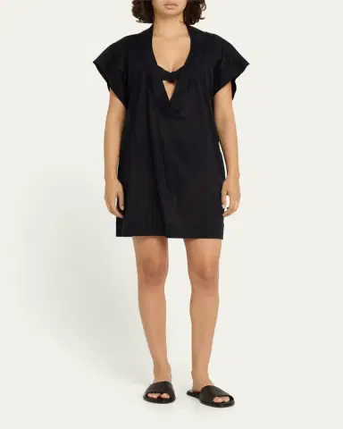 Eres Renee V-Neck T-Shirt Coverup | Thumbnail 2 Eres Renee V-Neck T-Shirt Coverup | Thumbnail 2