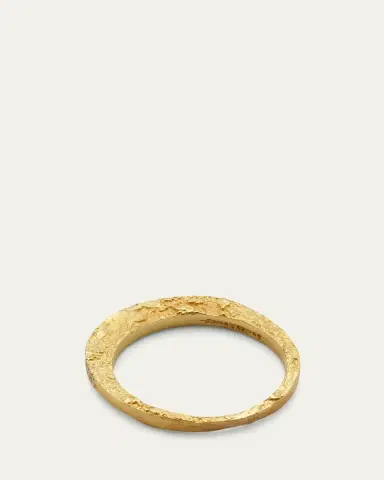 Elhanati Paloma Moon Ring in 18K Solid Yellow Gold with Top Wesselton VVS Diamonds | Thumbnail 4