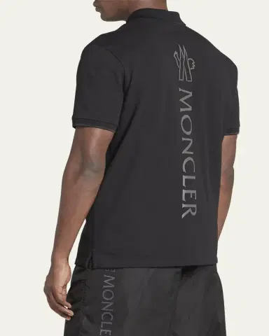 Moncler Men's Logo Polo Shirt | Thumbnail 3 Moncler Men's Logo Polo Shirt | Thumbnail 3