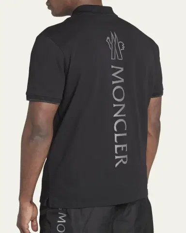 Moncler Men's Logo Polo Shirt | Thumbnail 5 Moncler Men's Logo Polo Shirt | Thumbnail 5