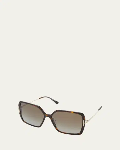 Tom Ford Joanna Mixed-Media Butterfly Sunglasses | Thumbnail 2 Tom Ford Joanna Mixed-Media Butterfly Sunglasses | Thumbnail 2