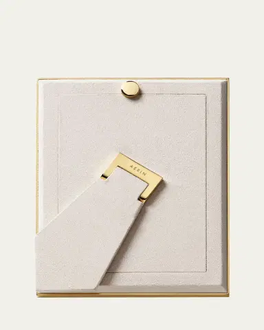 AERIN Classic Crocodile Leather Frame, 5x7 | Thumbnail 3