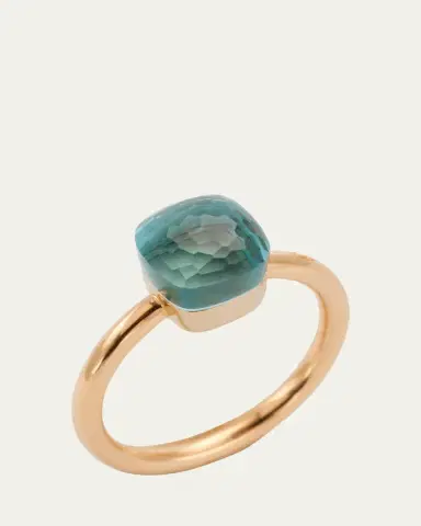 Pomellato Nudo Petit 18k Gold Ring with Blue Topaz | Thumbnail 3