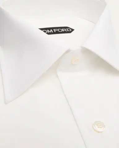 Tom Ford Men's Cotton Point-Collar Dress Shirt | Thumbnail 2 Tom Ford Men's Cotton Point-Collar Dress Shirt | Thumbnail 2