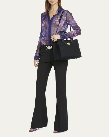 Versace La Medusa Mini Canvas Tote Bag | Thumbnail 5