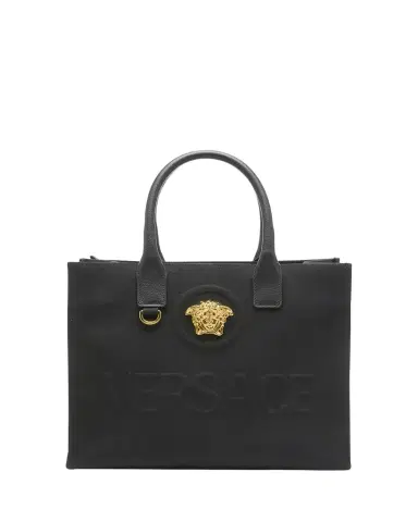 Versace La Medusa Mini Canvas Tote Bag | Thumbnail 1
