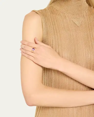 Pomellato 18K Rose Gold Nudo Petit Amethyst Ring | Thumbnail 2