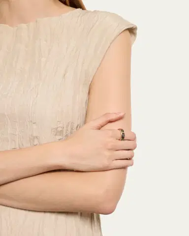 Pomellato 18K Rose Gold Iconica Ring with London Blue Topaz | Thumbnail 2