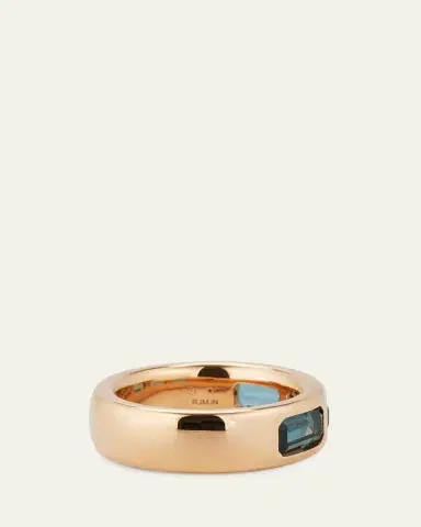 Pomellato 18K Rose Gold Iconica Ring with London Blue Topaz | Thumbnail 3