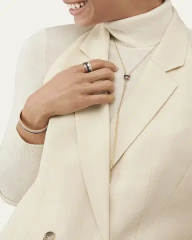 Boucheron Quatre Large Ring in Tricolor Gold with Brown PVD | Thumbnail 2