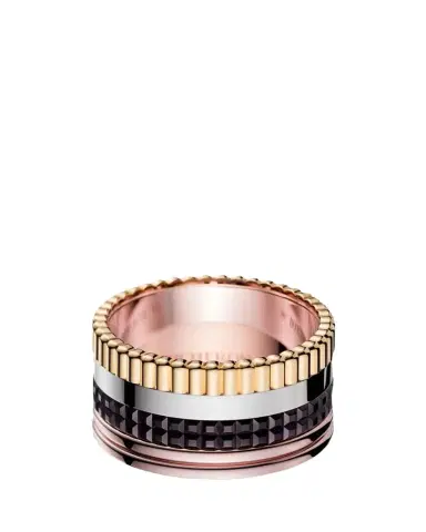 Boucheron Quatre Large Ring in Tricolor Gold with Brown PVD | Thumbnail 1