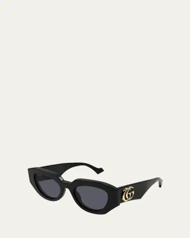 Gucci Geometric Acetate Butterfly Sunglasses | Thumbnail 2