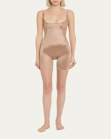 Spanx Open-Bust Mid-Thigh Shaping Bodysuit | Thumbnail 2 Spanx Open-Bust Mid-Thigh Shaping Bodysuit | Thumbnail 2
