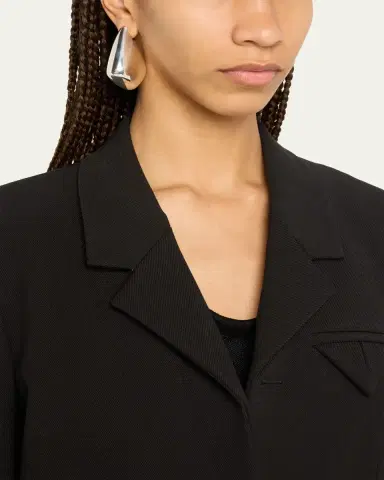 Bottega Veneta Large Fin Earrings | Thumbnail 2 Bottega Veneta Large Fin Earrings | Thumbnail 2
