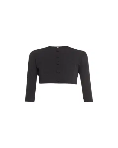 Lisa Marie Fernandez Seersucker Cropped Cardigan | Thumbnail 1