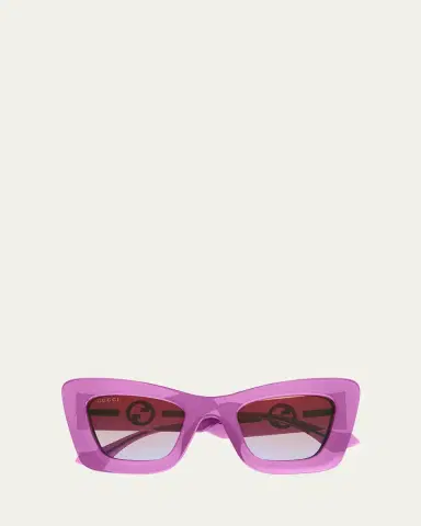 Gucci GG Plastic Cat-Eye Sunglasses | Thumbnail 3