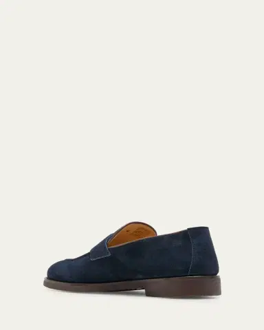 Brunello Cucinelli Men's Suede Penny Loafers | Thumbnail 12