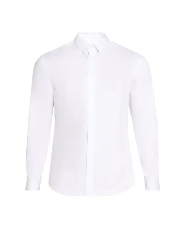 Giorgio Armani Men's Solid Cotton Sport Shirt