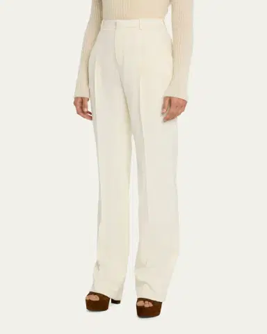 Saint Laurent Wide-Leg Suiting Trousers | Thumbnail 4